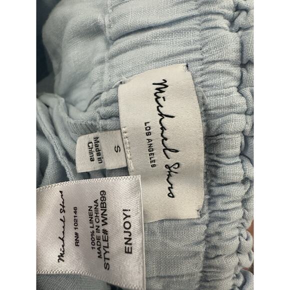 Michael Stars Women's Blue 100% Linen Pant Size S - Picture 9 of 9